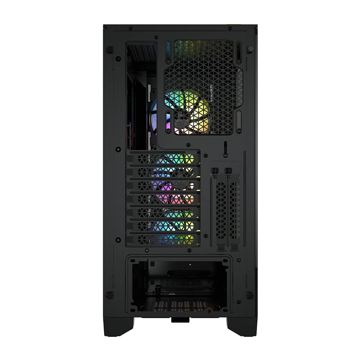 Corsair iCUE 4000X RGB Tempered Glass Mid Tower ATX PC Case - Black | High Airflow Design with 3 RGB Fans | Perfect for Gaming & Streaming Setup