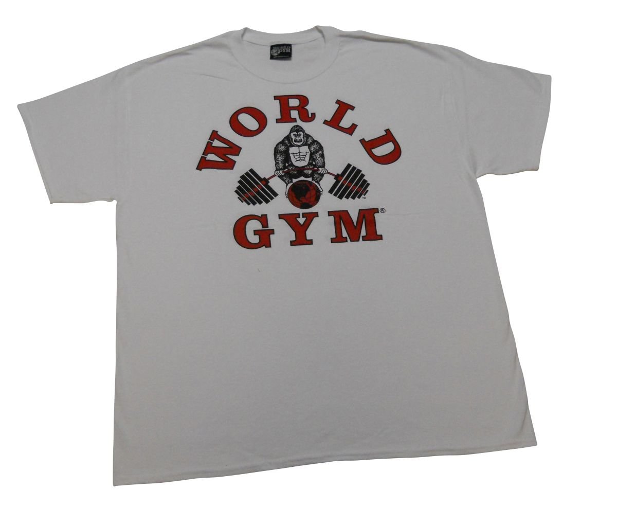World Gym Tee - Premium Cotton Workout T-Shirt for Men & Women | Comfortable Fitness & Training Apparel | Ideal for Gym, Running & Casual Wear