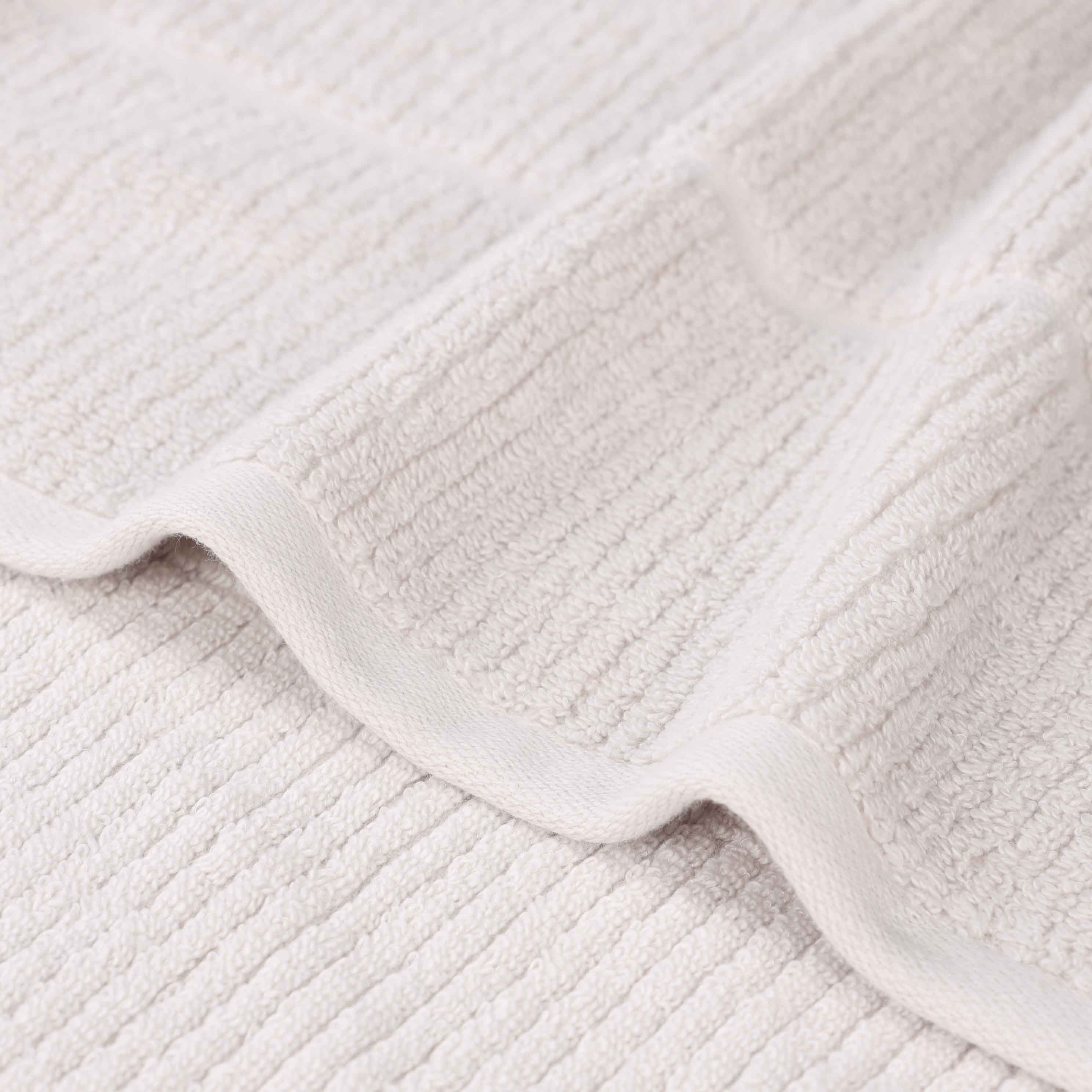 Milo Smart Twist Cotton Solid Ribbed Design Bath Sheets, Set of 2 - Ultra Soft & Absorbent Luxury Towels for Spa, Bathroom & Beach Use