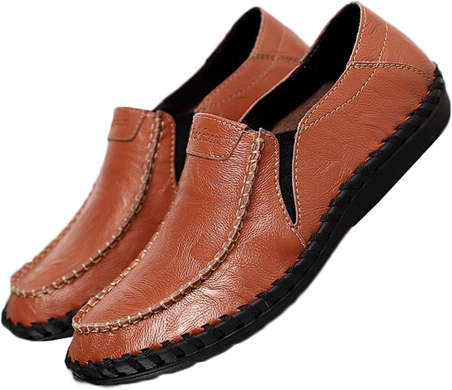 PXHBHP Men's Casual Loafers - Comfortable Leather Driving Shoes for Business & Spring/Autumn Wear | Perfect for Office, Travel & Daily Comfort