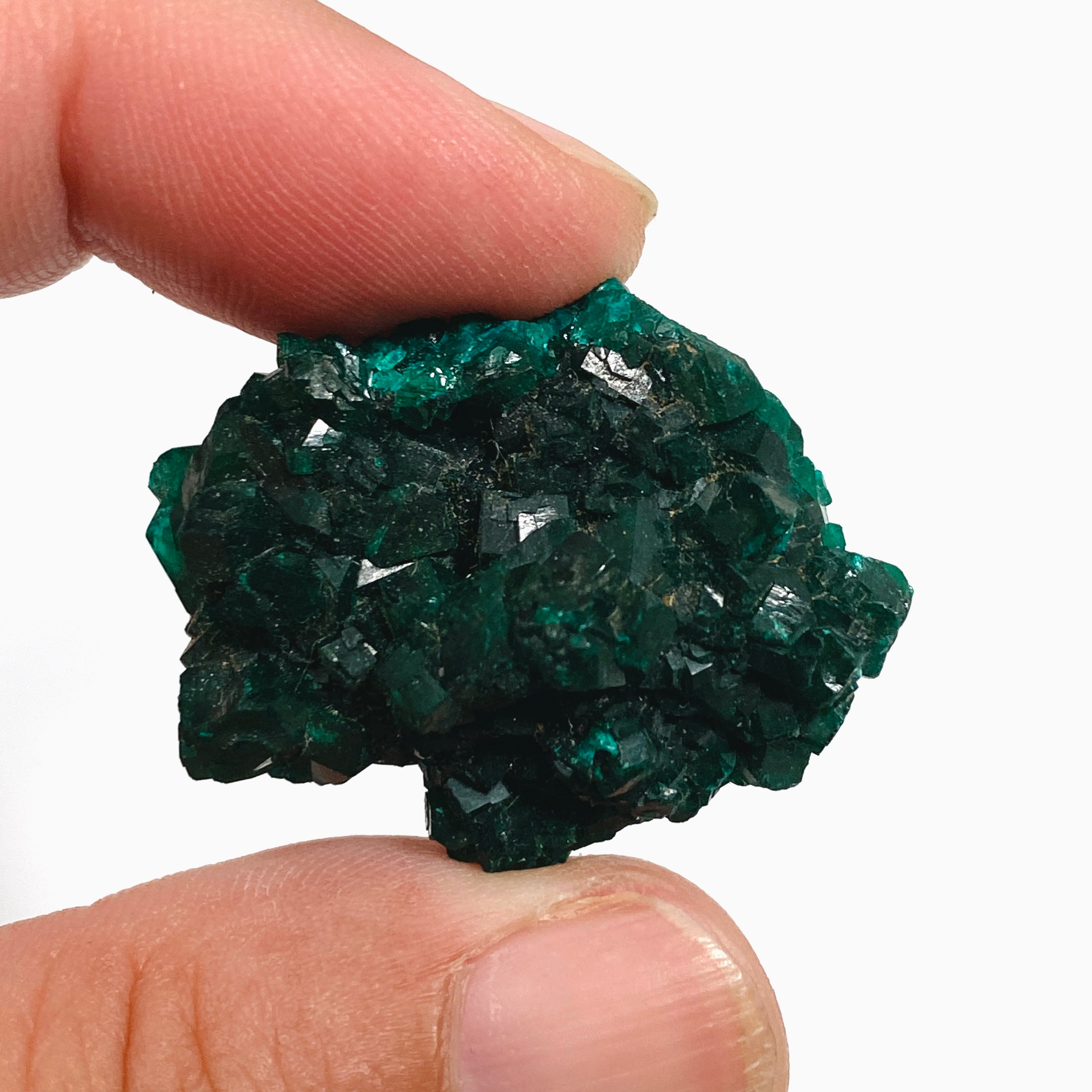 Natural Dioptase Crystal Specimen - Rare Green Mineral Collection for Healing & Meditation - Perfect for Home Decor, Jewelry Making & Spiritual Practices