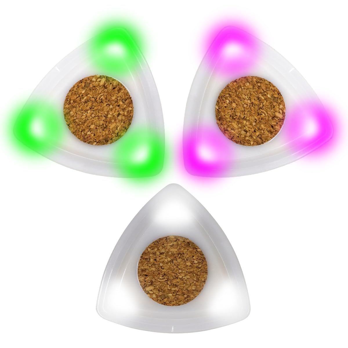 LED Light Up Guitar Pick - Glow in the Dark Picks for Electric/Acoustic Guitar (3 Colors) - Perfect for Stage Performances, Concerts, and Night Practice