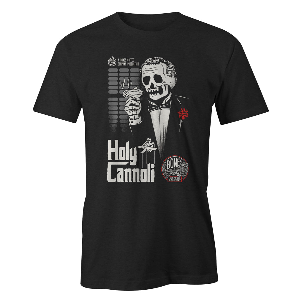 Holy Cannoli Graphic T-Shirt for Men & Women | Funny Foodie Tee | Casual Cotton Shirt for Everyday Wear | Perfect for Parties, Gifts & Casual Outfits
