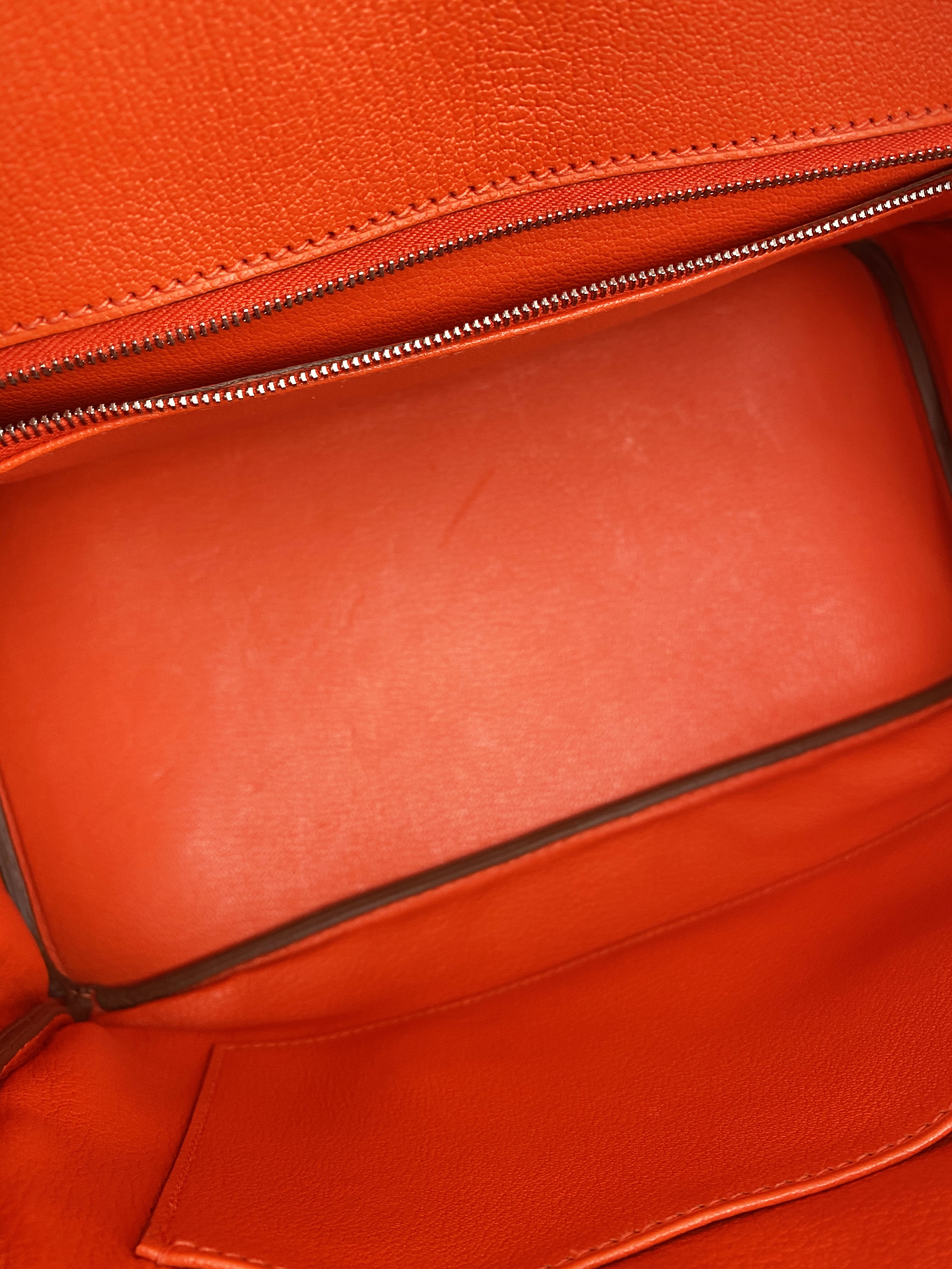 Hermes 30cm Birkin Bag in Vibrant Orange Poppy 8V - Luxury Designer Handbag for Women, Perfect for Work, Travel & Special Occasions