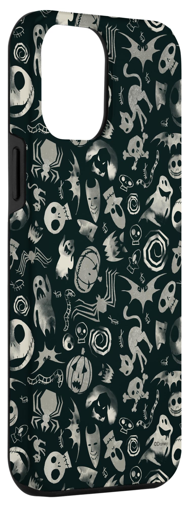 iPhone 12 Pro Max Case - The Nightmare Before Christmas Inspired Black Phone Cover | Disney Official Licensed | Protective Slim Fit Design | Perfect for Halloween, Christmas Gifts & Disney Fans