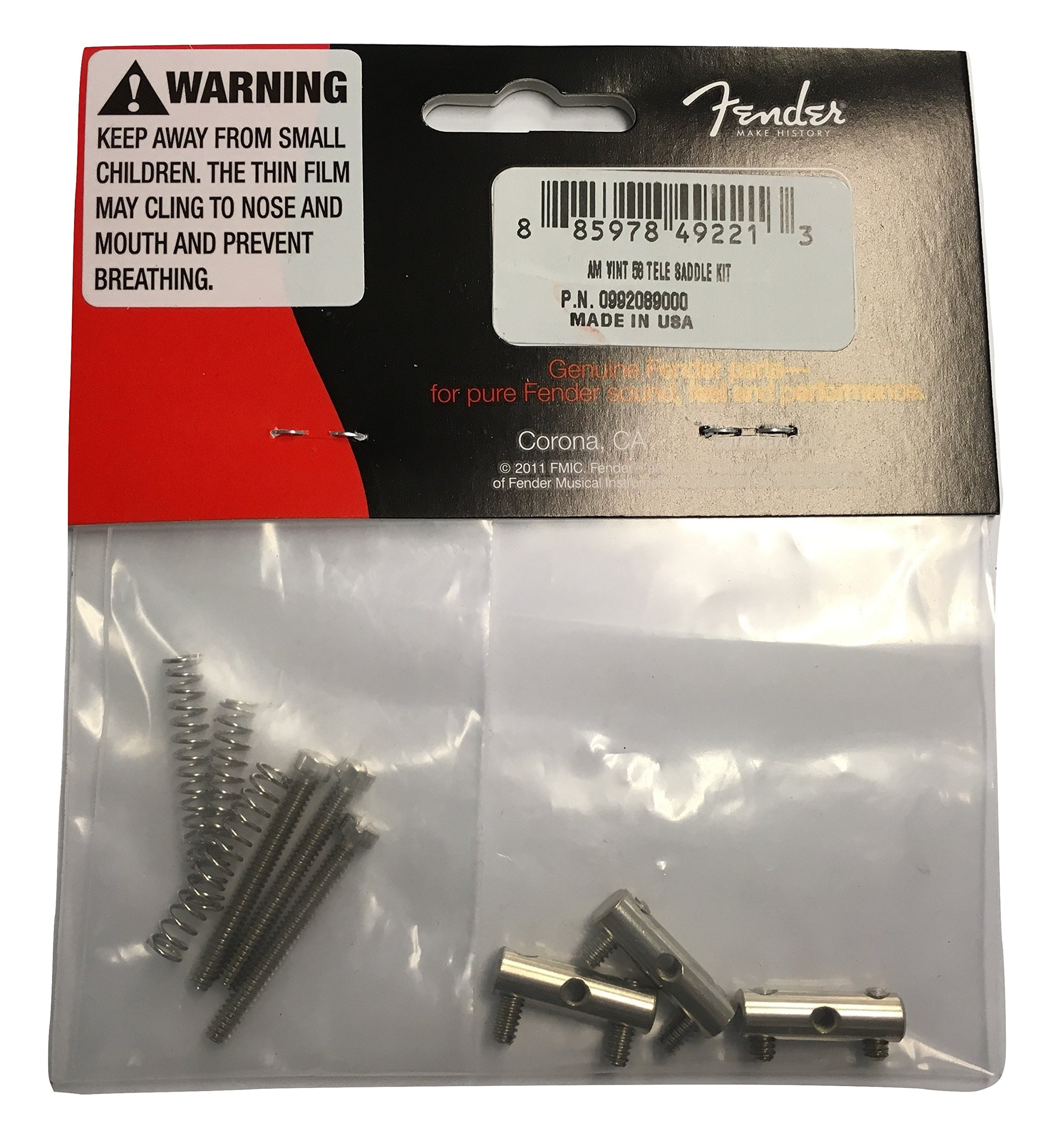 Fender Electric Guitar Hardware Kit (0992089000) - Premium Replacement Parts for Guitar Repair & Maintenance - Perfect for DIY Upgrades & Professional Setups