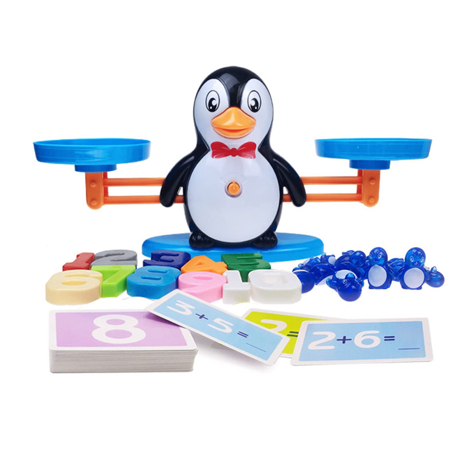 NUZYZ Realistic Penguin Sensory Toys for Toddlers - Digital Balance Scale Math Game, Educational Cognitive Learning Toy for Kids - Perfect for Classroom & Homeschool STEM Activities