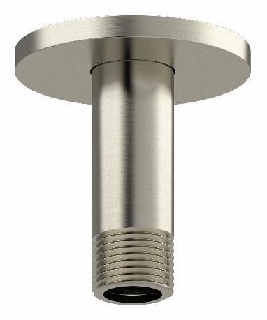 3 Ceiling Mount Shower Arm with Round Escutcheon - Brushed Nickel Finish 509BN RIOBEL - Perfect for Modern Bathroom Renovations and Spa-Like Shower Experiences