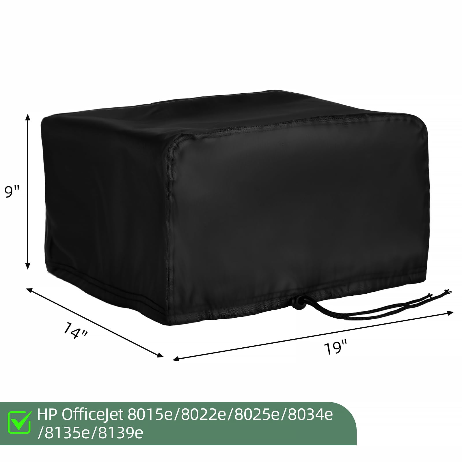Waterproof Printer Dust Cover Compatible with HP OfficeJet 8015e/8022e/8025e/8034e/8135e/8139e - 19 x 14 x 9 Inch - Protect Your Printer from Dust, Spills & Damage - Perfect for Home, Office & School Use
