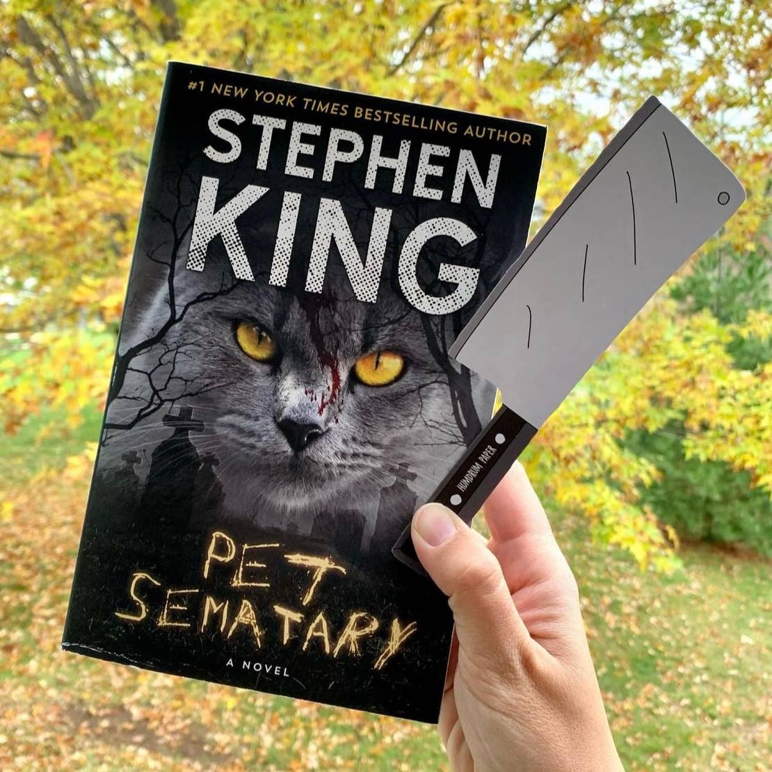 Stainless Steel Cleaver Bookmark - Unique Kitchen Knife Design for Book Lovers | Perfect Gift for Chefs & Readers