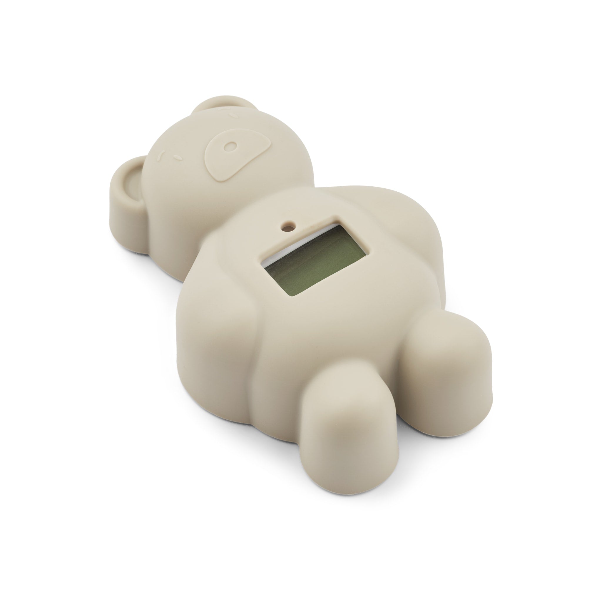 LIEWOOD Kiera Digital Bath Thermometer for Baby - Accurate Water Temperature Monitor with LCD Display, Safe & Non-Toxic (Sandy Color) - Perfect for Infant Bath Time, Spa, and Pool Safety