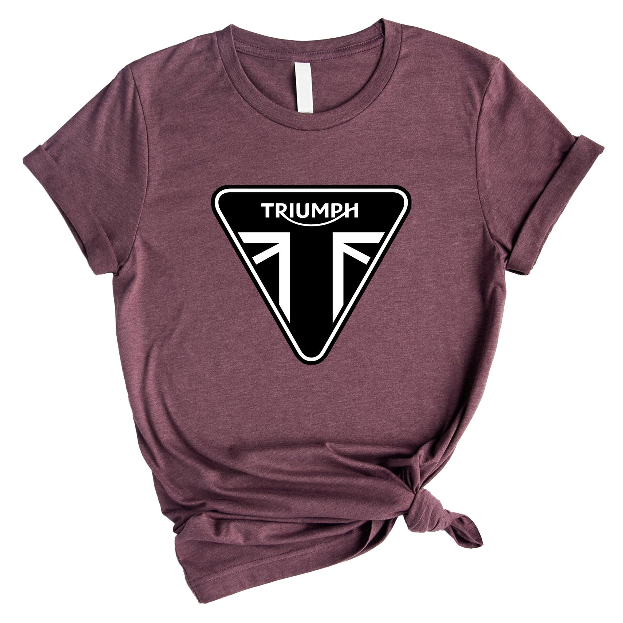 Triumph Motorcycle T-Shirt for Men - Cool Biker Gift Idea in White - Perfect for Riding, Motorcycle Events & Casual Wear