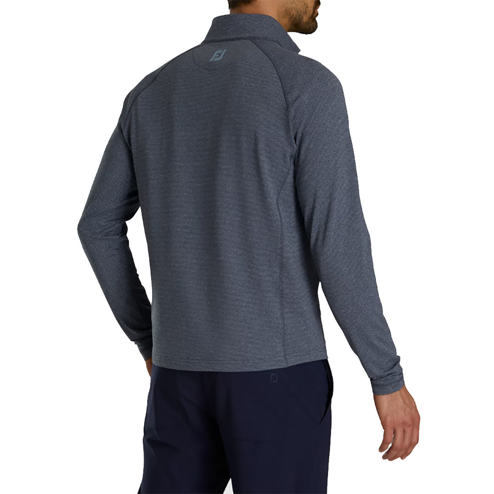 FootJoy Heather Brushed Men's Golf Midlayer Jacket - Lightweight & Warm Fleece Pullover for Golfers - Perfect for Cool Weather & Outdoor Sports