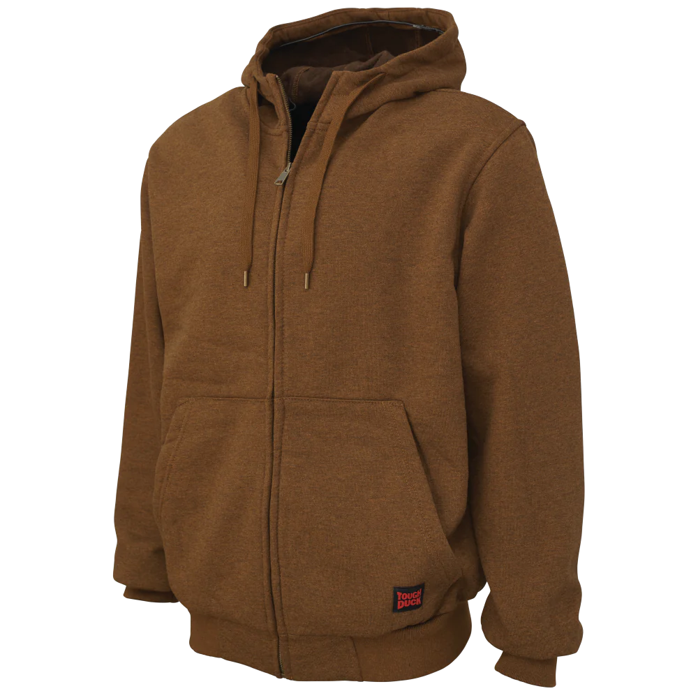 Tough Duck WJ21 Heavy Duty Zip Hoodie for Men - Durable Workwear for Construction, Outdoor & Cold Weather Activities