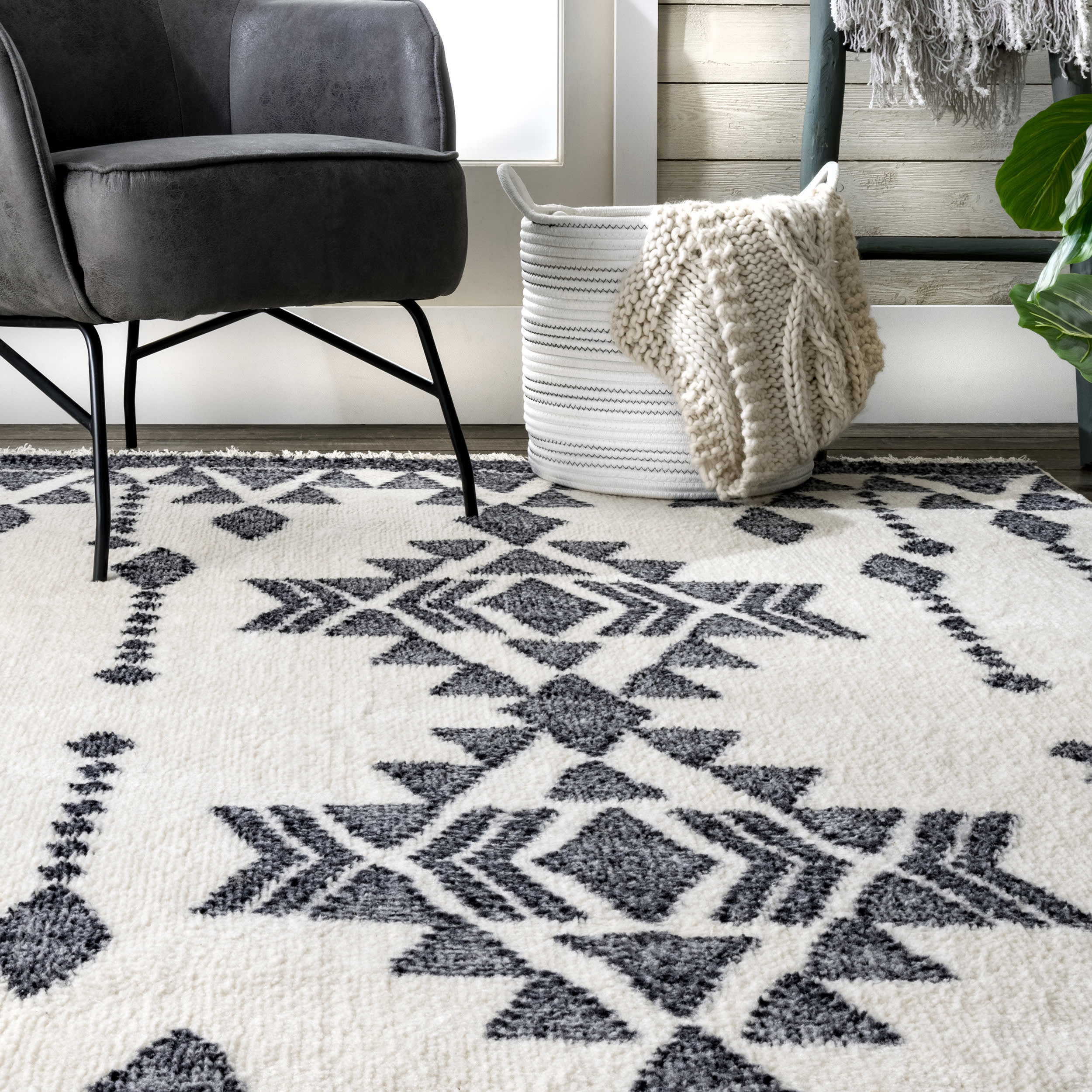 Tribal Dreamscape Non-Slip Area Rug - Beige Bohemian Floor Mat for Living Room, Bedroom & Dorm Decor
