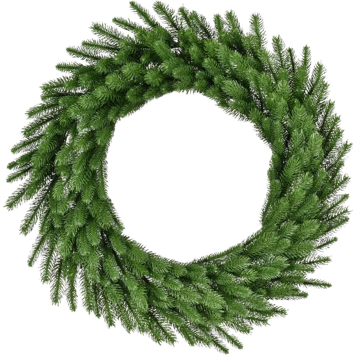 Fraser Hill Farm 36-inch Green Fir Christmas Wreath - No Lights | Holiday Decor for Doors, Fireplace Mantels & Indoor Spaces | Perfect for Christmas Tree, Home & Office Decorations | FFGF036WR-0GR
