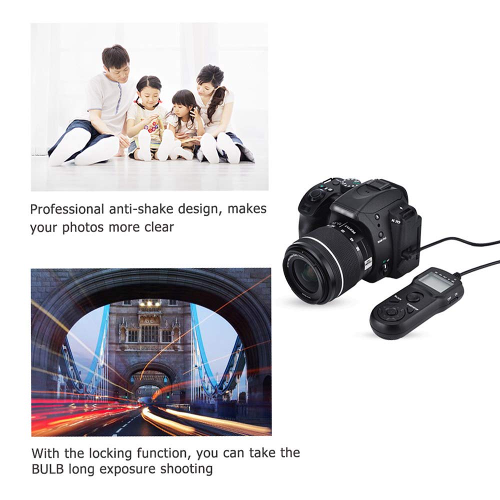 JJC Digital Timer Remote Shutter Cord for Olympus E-M1 Mark II | Replacement for RM-CB2 | Perfect for Time-Lapse Photography & Group Shots