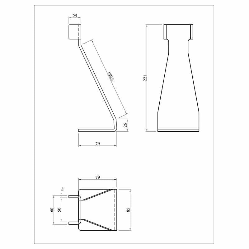 Aardwolf Steel Post Base 1200 1400 - Heavy Duty Galvanized Metal Fence Post Anchor for Deck, Pergola & Outdoor Structure Installation