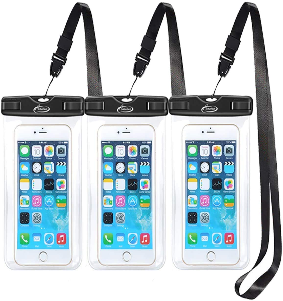 **AiRunTech Waterproof Phone Pouch - 3 Pack Dry Bag for iPhone 14/13/12 Pro Max Plus & Phones Up to 7.0