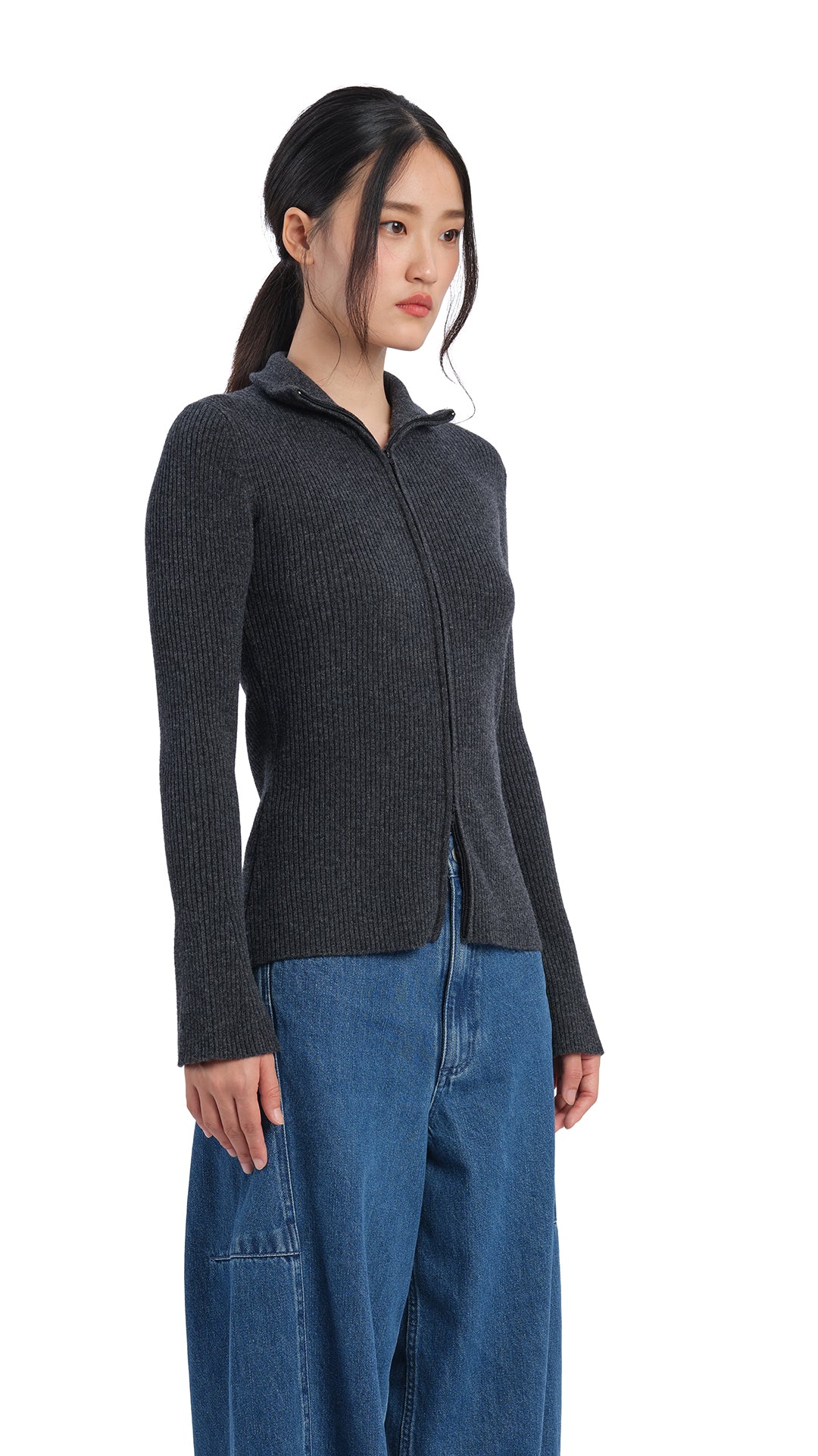 Women's Stylish Zip Up Cardigan - Soft Knit Lightweight Sweater for Fall & Winter - Perfect for Office, Travel & Casual Outfits