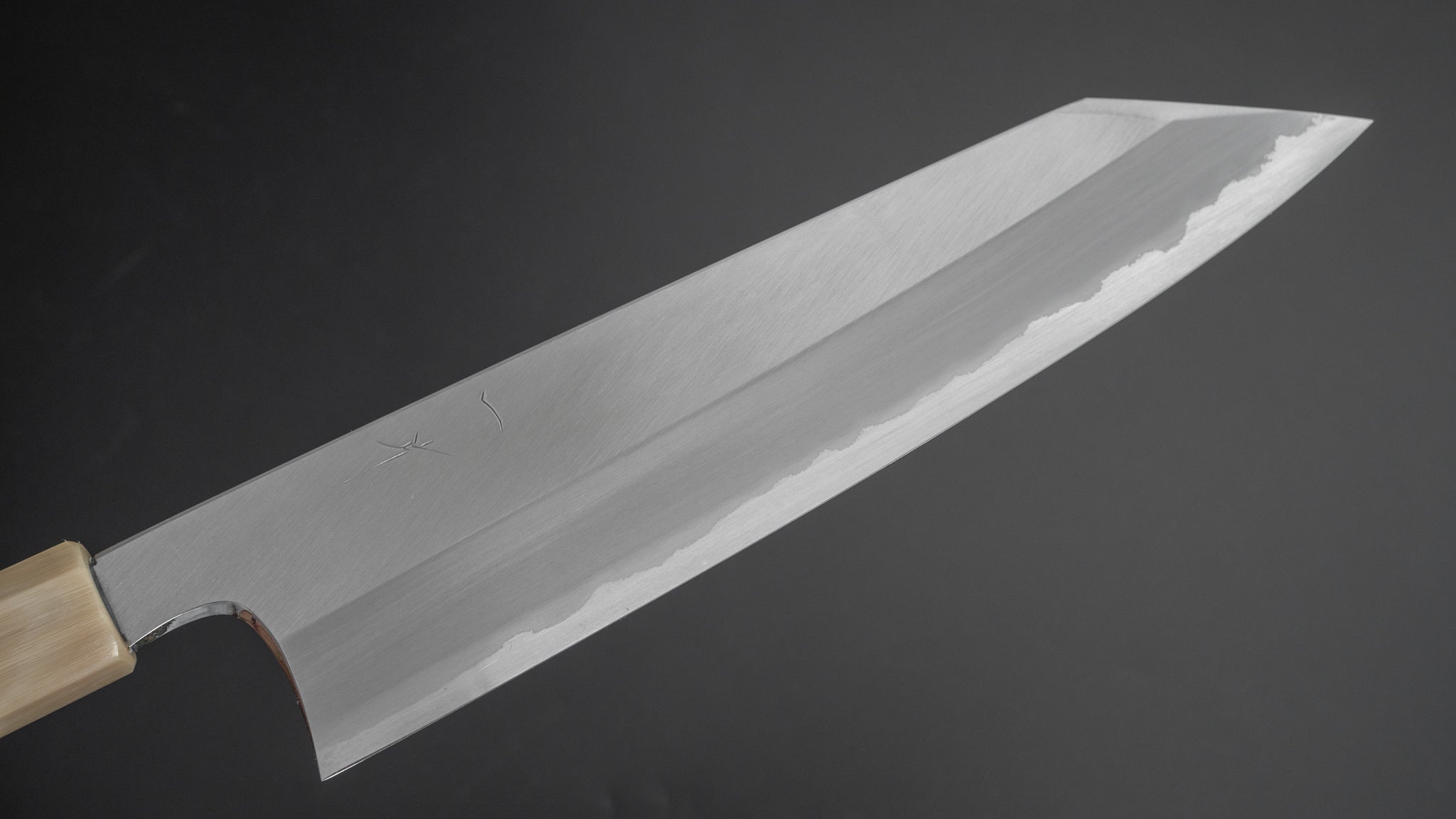 Hitohira Togashi White #1 Stainless Clad Migaki Kiritsuke Gyuto 240mm Japanese Chef Knife with Taihei Ebony Handle - Perfect for Sushi, Sashimi & Precision Cutting