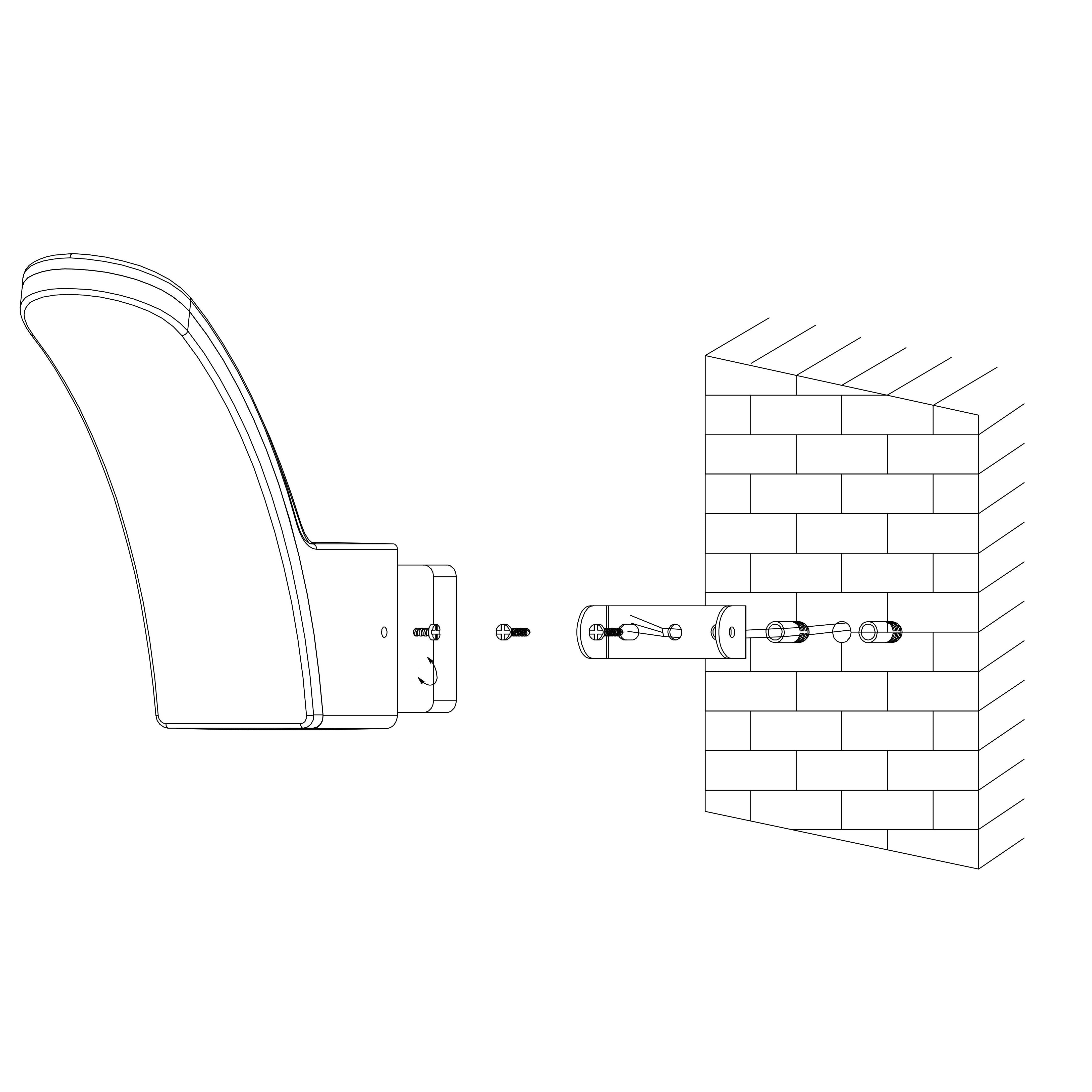 Eglo Fiumicino Black Curved LED Outdoor Wall Light - Waterproof IP44 - Modern Exterior Lighting for Patio, Garden, and Porch