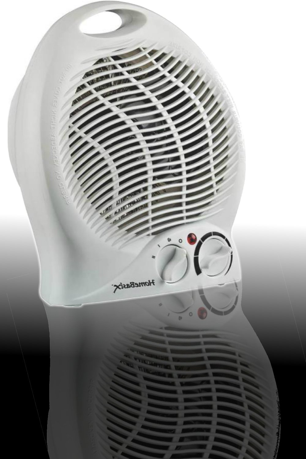 HOMEBASIX FH04 Compact Heater Fan - 750W/1500W Dual Power, Portable Space Heater for Home & Office, Quiet Personal Heating Solution for Winter - Perfect for Bedroom, Living Room & Small Spaces