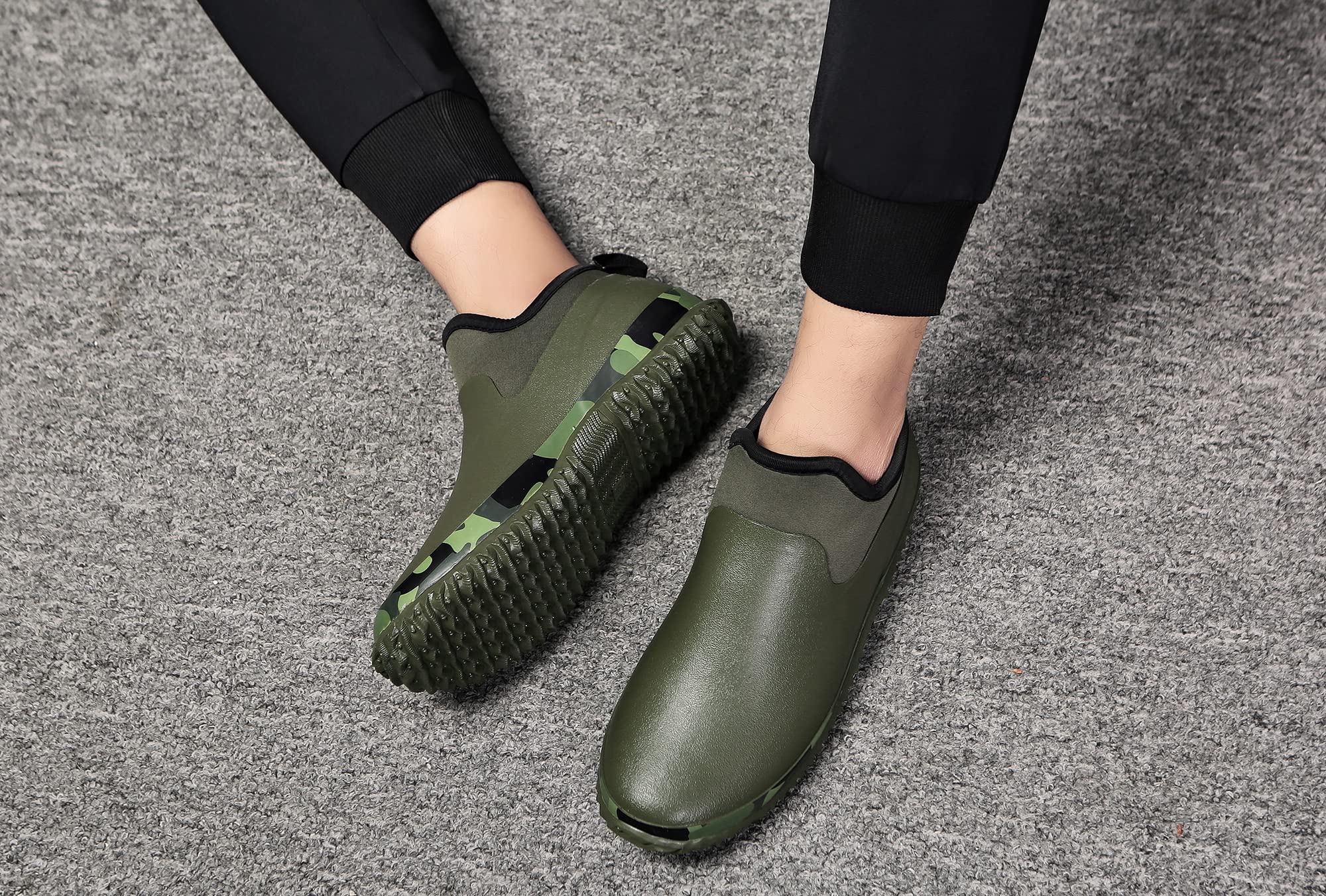 TENGTA Unisex Waterproof Garden & Rain Boots - Slip-Resistant Rubber Mud Shoes for Men & Women - Ideal for Gardening, Car Washing & Outdoor Activities