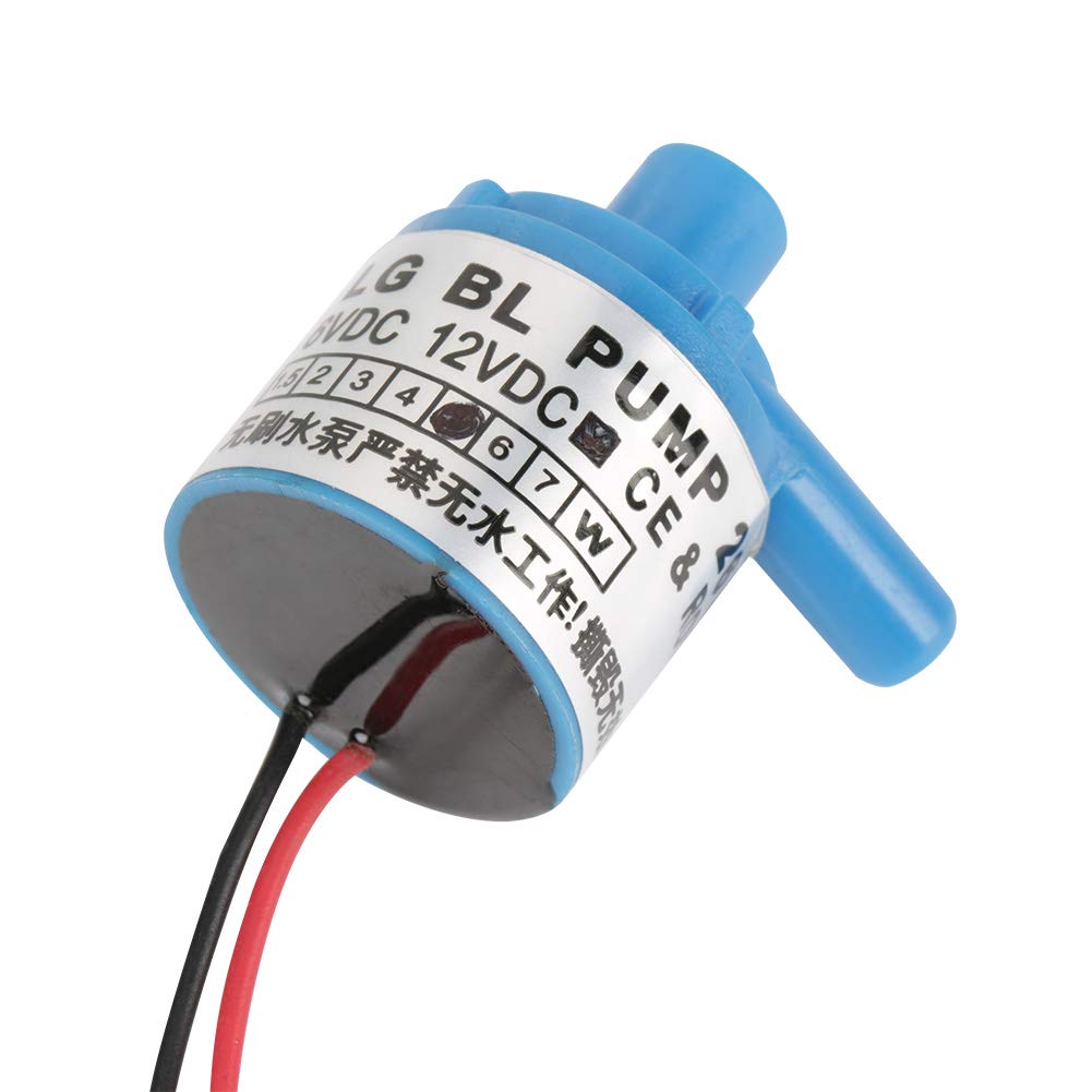 Food Grade Brushless Mini Water Pump 12V DC 5W - Submersible Waterproof Pond Pump for Fish Tank, Aquarium Fountain & Medical Instruments | Perfect for Home Aquariums, Garden Ponds & Hydroponic Systems
