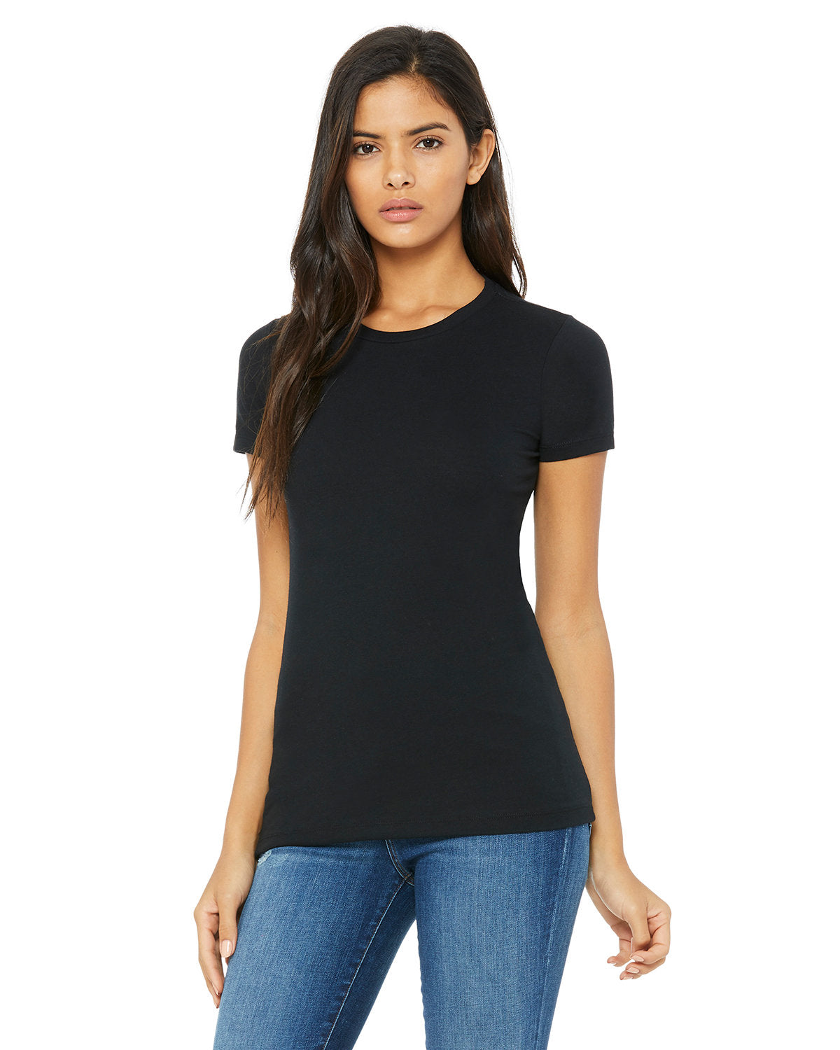 Bella + Canvas 6004 Women's Slim Fit Short Sleeve T-Shirt - Soft Cotton Tee for Casual Wear, Workout & Layering