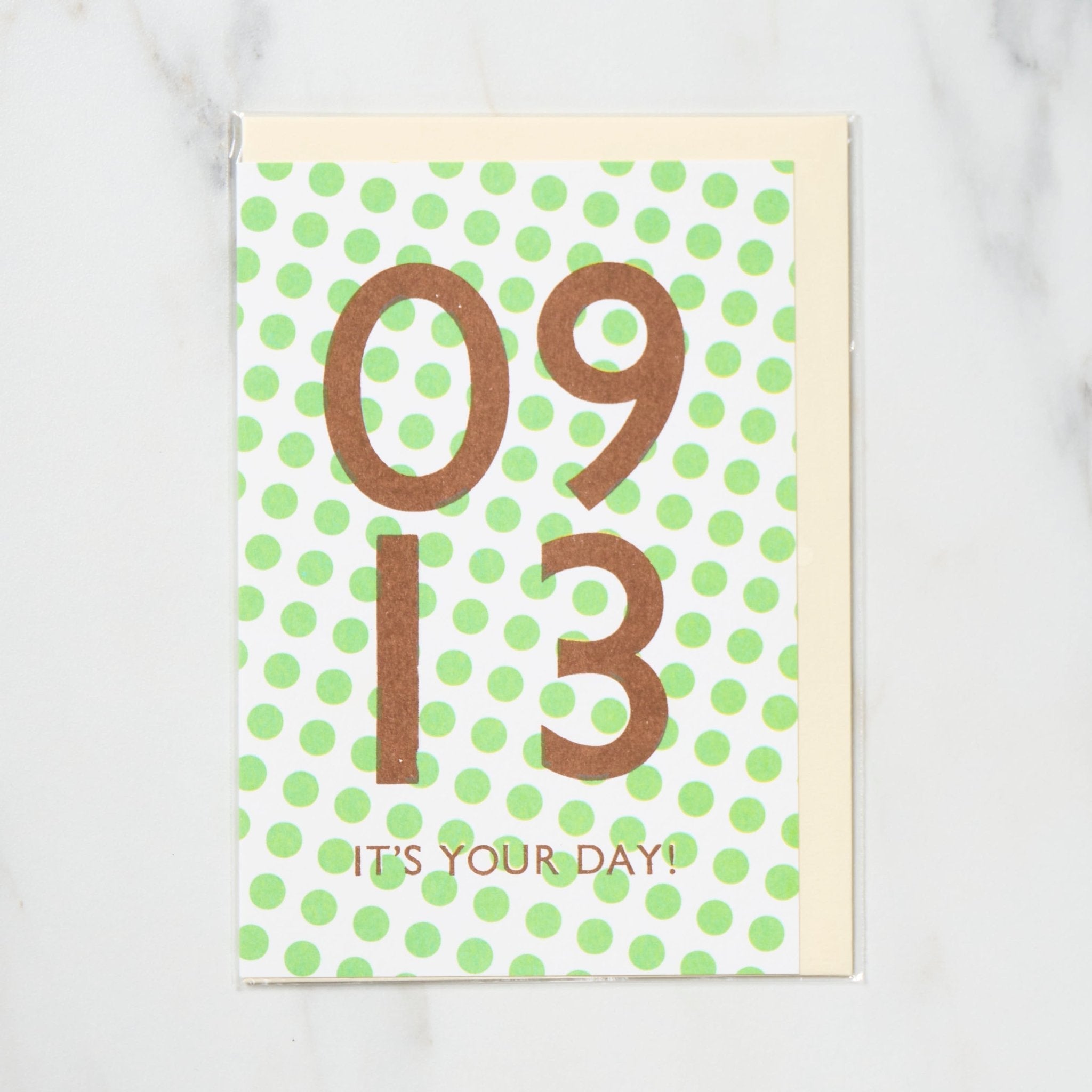 365 Find Your Day Card - September Letterpress Letters | Unique Greeting Cards for Birthdays, Anniversaries & Special Occasions