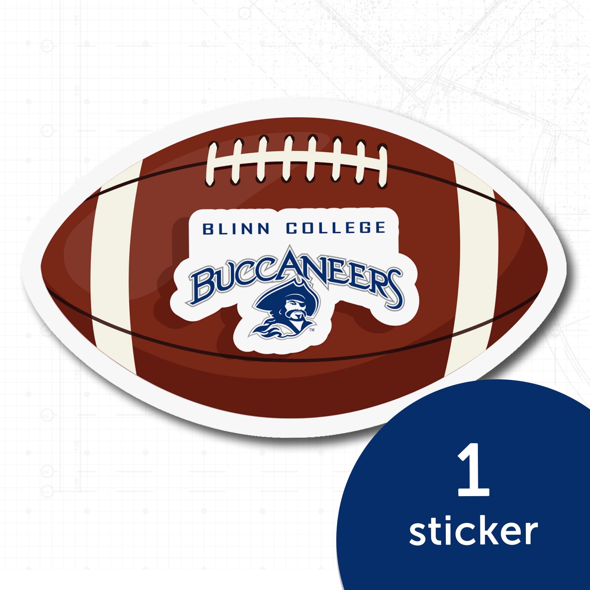 Desert Cactus Blinn College Buccaneers Vinyl Decal Sticker - Waterproof Laptop, Car, Water Bottle, Scrapbook Decoration - Perfect for Football Fans, School Spirit & Game Day Decor