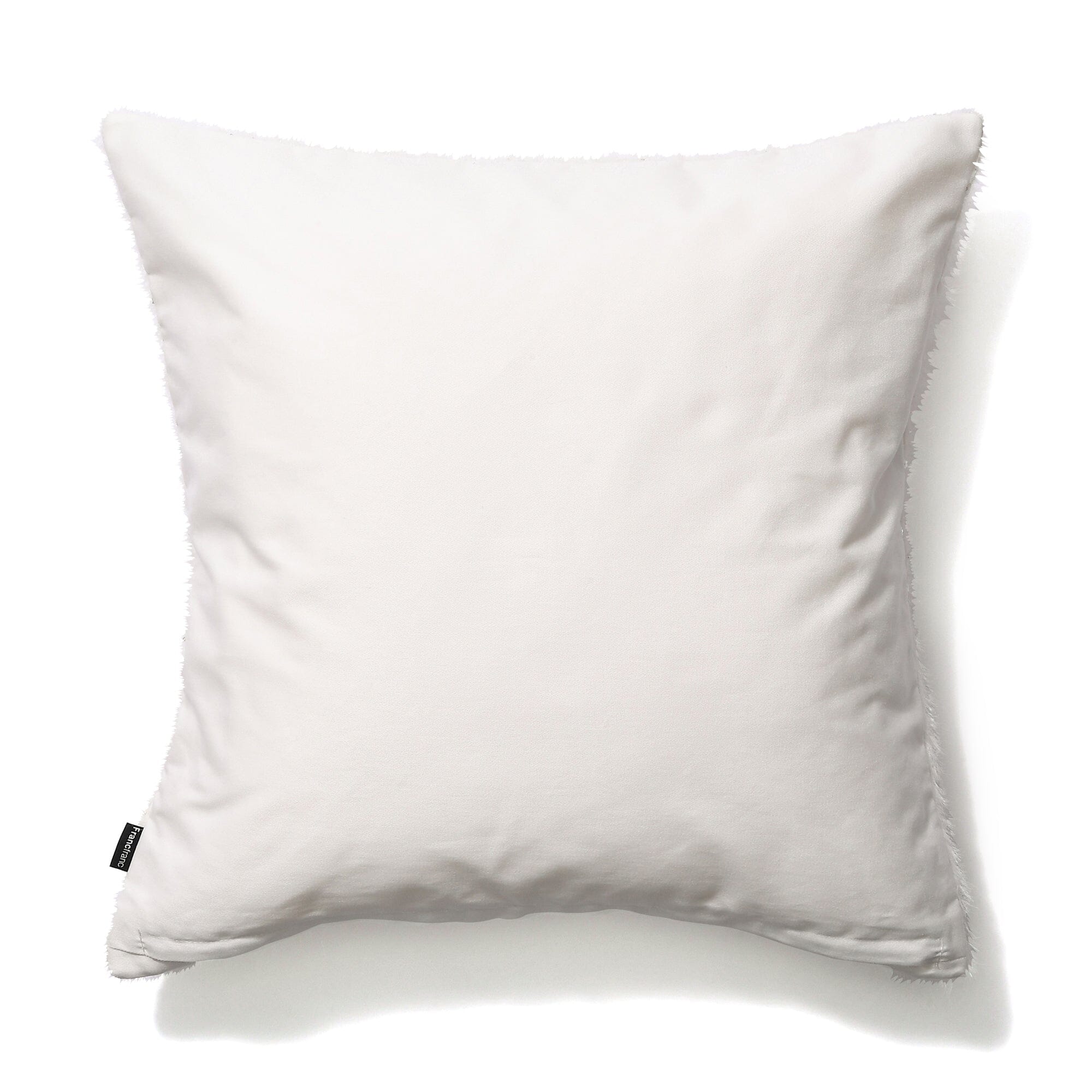 Premium Mohair Beads Cushion Cover 18x18 Inches - Soft White Knitted Pillow Case for Sofa, Bed & Home Decor - Cozy Living Room & Bedroom Accessory