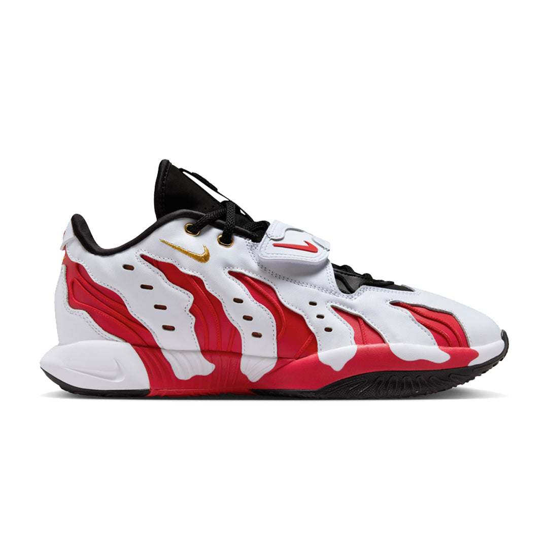 LEBRON XXI PRIME 96 Basketball Shoes - White/Metallic Gold - High-Performance Sneakers for Men - Perfect for Indoor & Outdoor Court Play, Training, and Streetwear Fashion