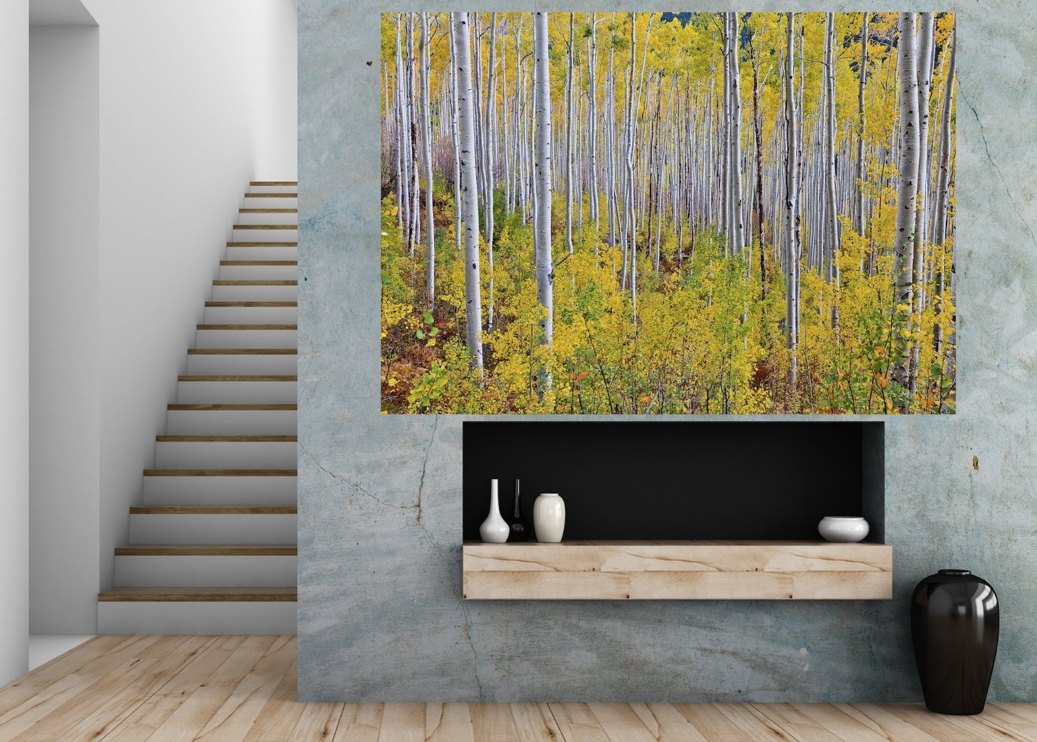 Startonight Yellow Themed Mural Wall Art - 4.2x6 ft Photo Decor for Living Room & Bedroom | Perfect for Home Decoration, Interior Design & Wall Makeover