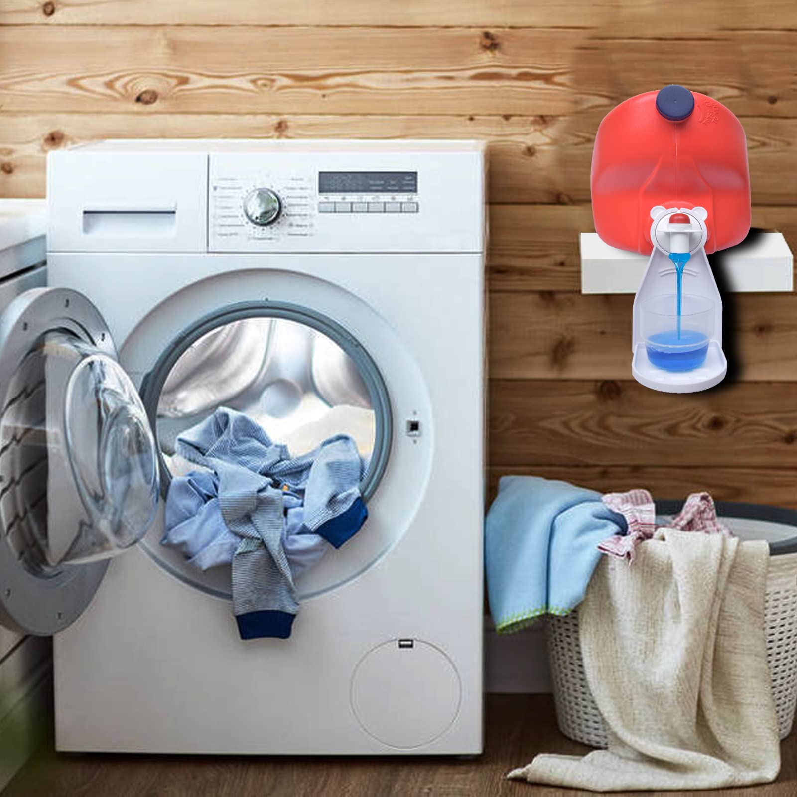 2 Pack Laundry Detergent Cup Holder - Drip Catcher & Organizer for Washing Machine - Prevent Mess & Leaks - Perfect for Laundry Room, Utility Room & Apartment Use