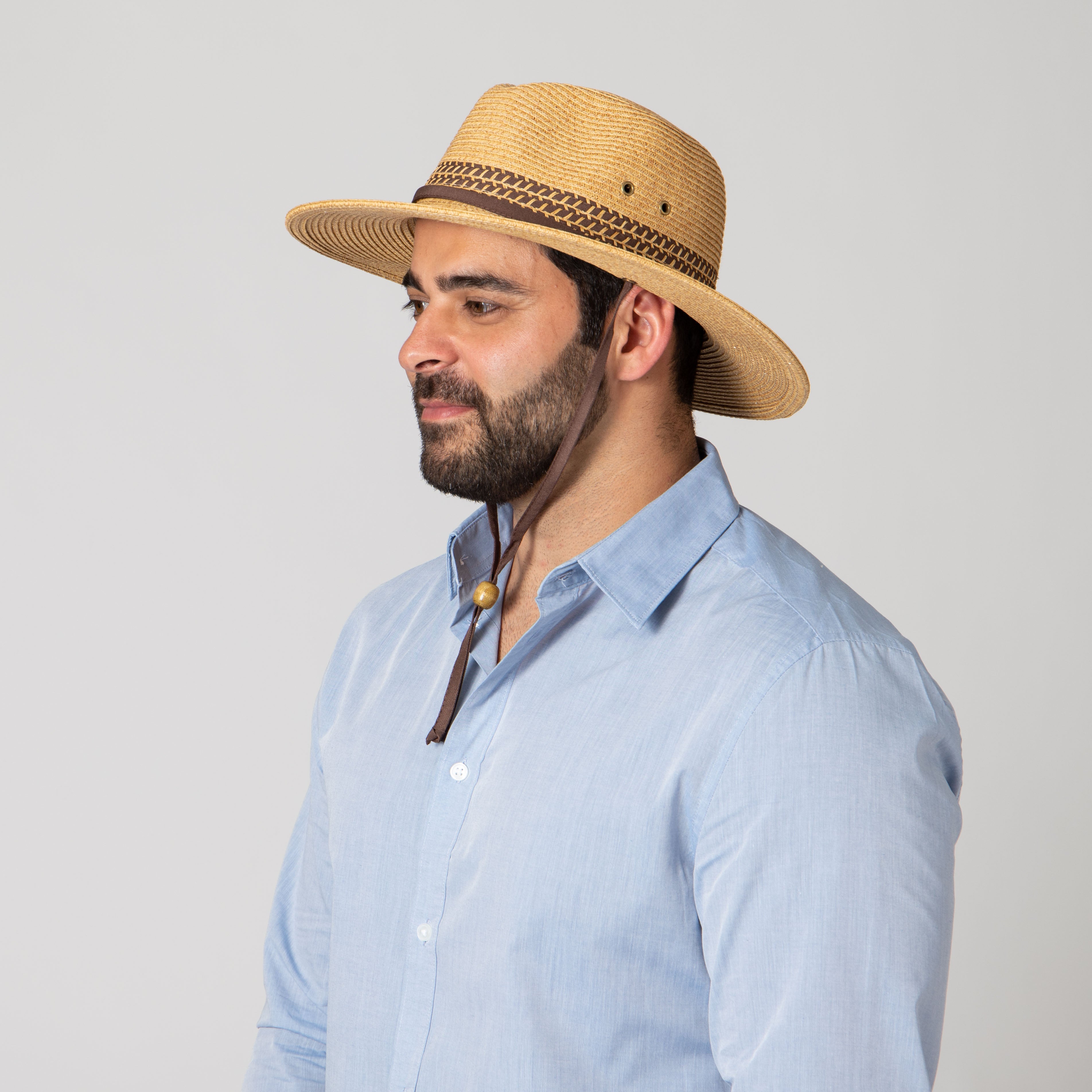 Men's Ultrabraid Outback Hat with Adjustable Chin Cord & Toggle - Perfect for Hiking, Camping & Outdoor Adventures