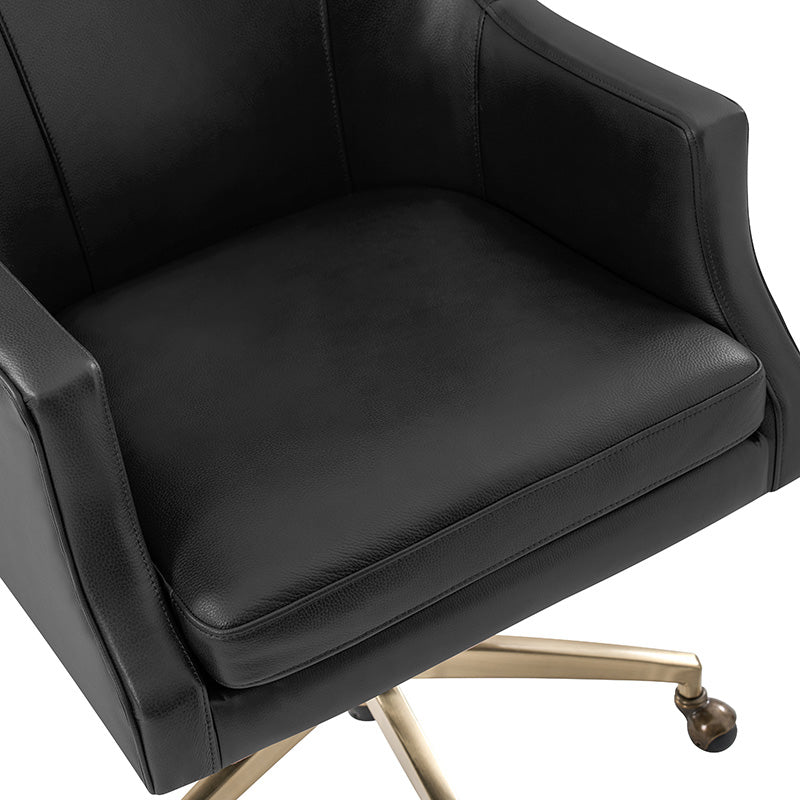 Premium Elodio Office Chairs with Genuine Leather - Ergonomic Executive Desk Chair for Home & Business Workspaces
