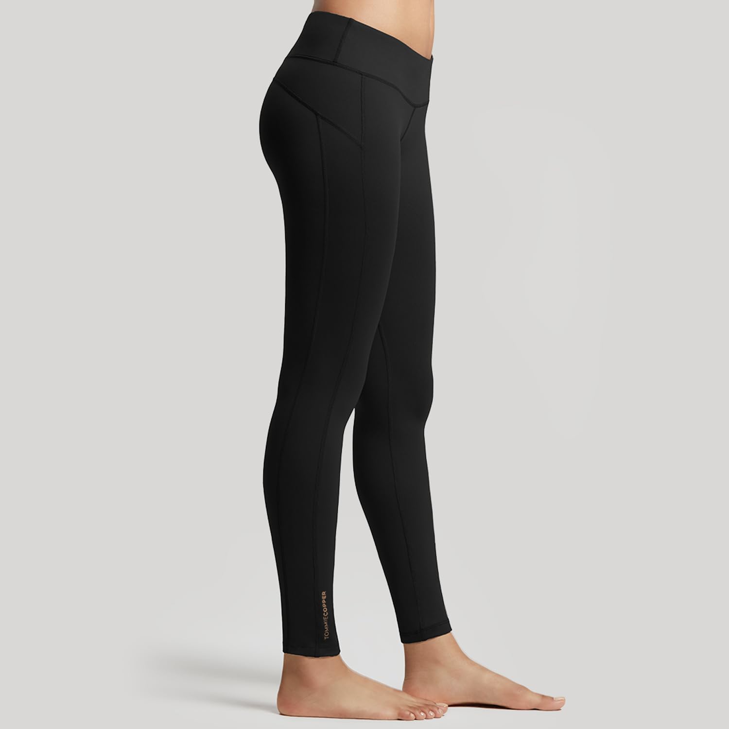 Tommie Copper Women's Performance Compression Leggings - Flattering Fit, Sweat Wicking & Breathable Workout Leggings for Running, Yoga & Gym Training
