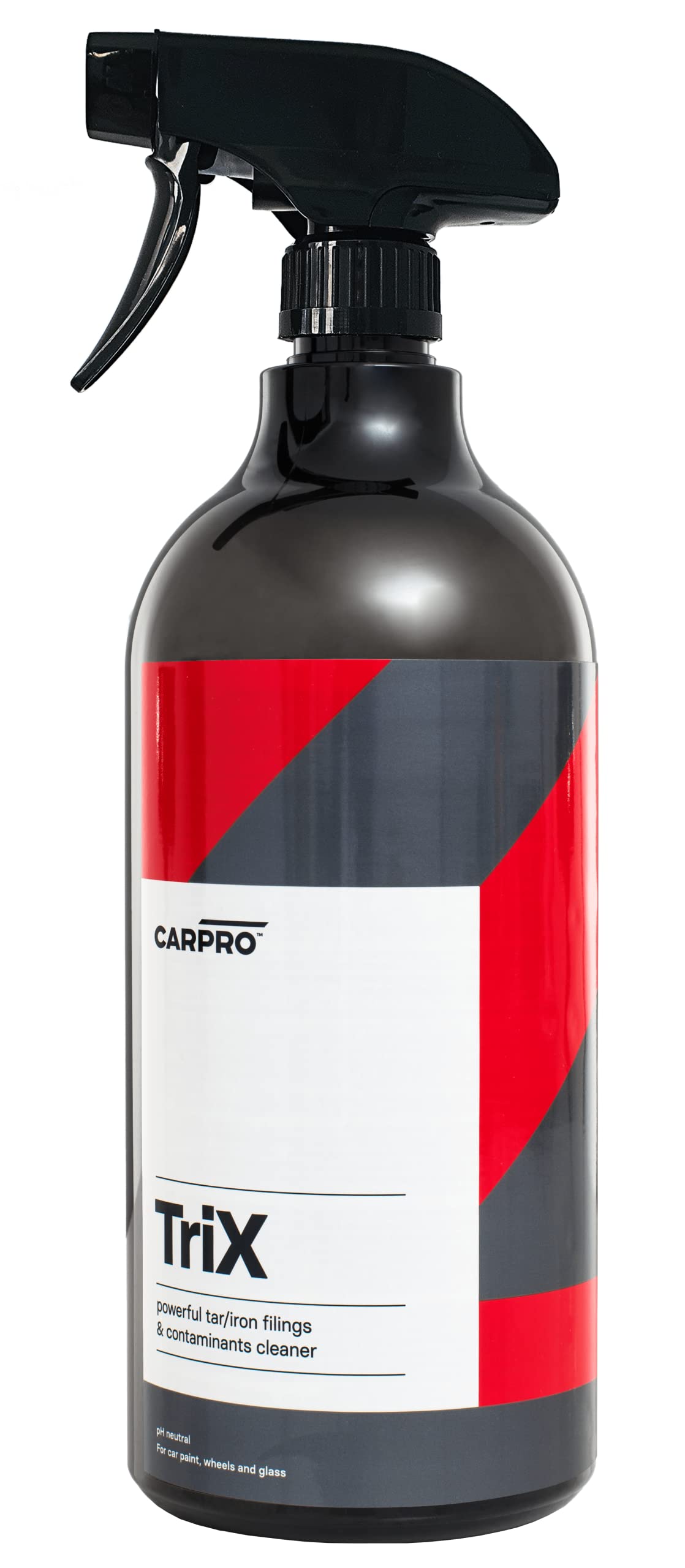 CARPRO TriX Tar & Iron Remover - Powerful Wheel Cleaner & Car Detailing Solution | Combines IronX & TarX Technology | Heavy-Duty Degreaser for Wheels, Paint & Undercarriage | 1 Liter (34oz) - Ideal for Auto Detailing, Car Wash & Maintenance