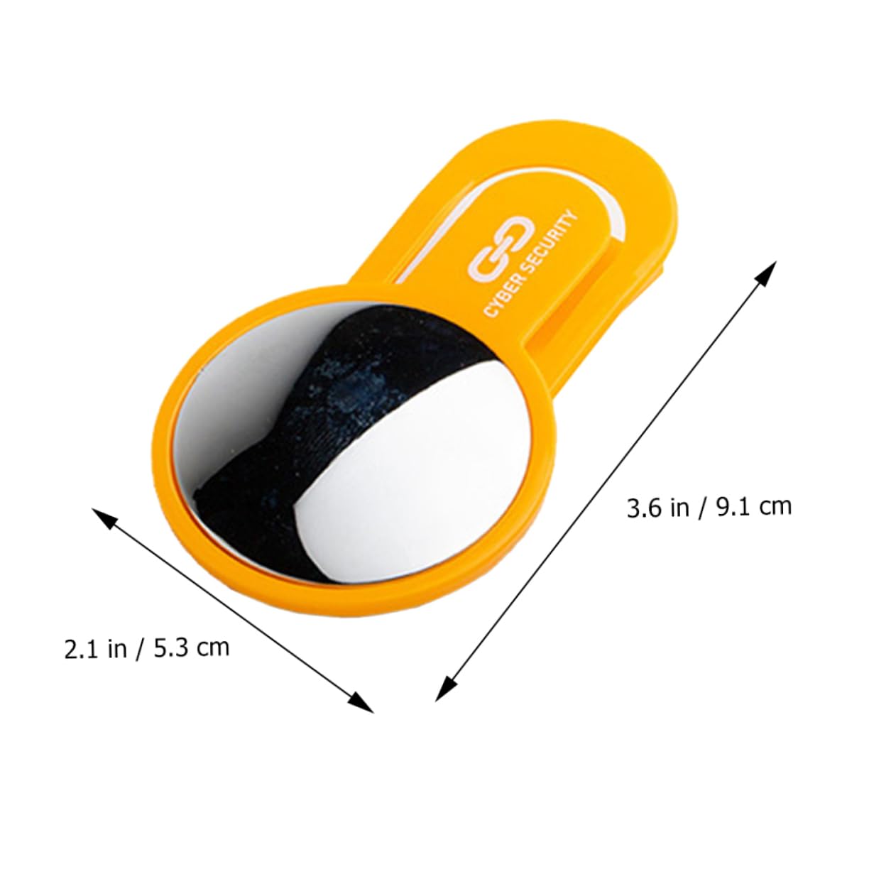 Computer Mirror Mini Cubicle Safety Monitor - Laptop Rear-View Mirror for Linux & Mini PC, ABS Desk Office Screen, 132018QLRIP4 - Ideal for Home, Office, and Workspace Setup