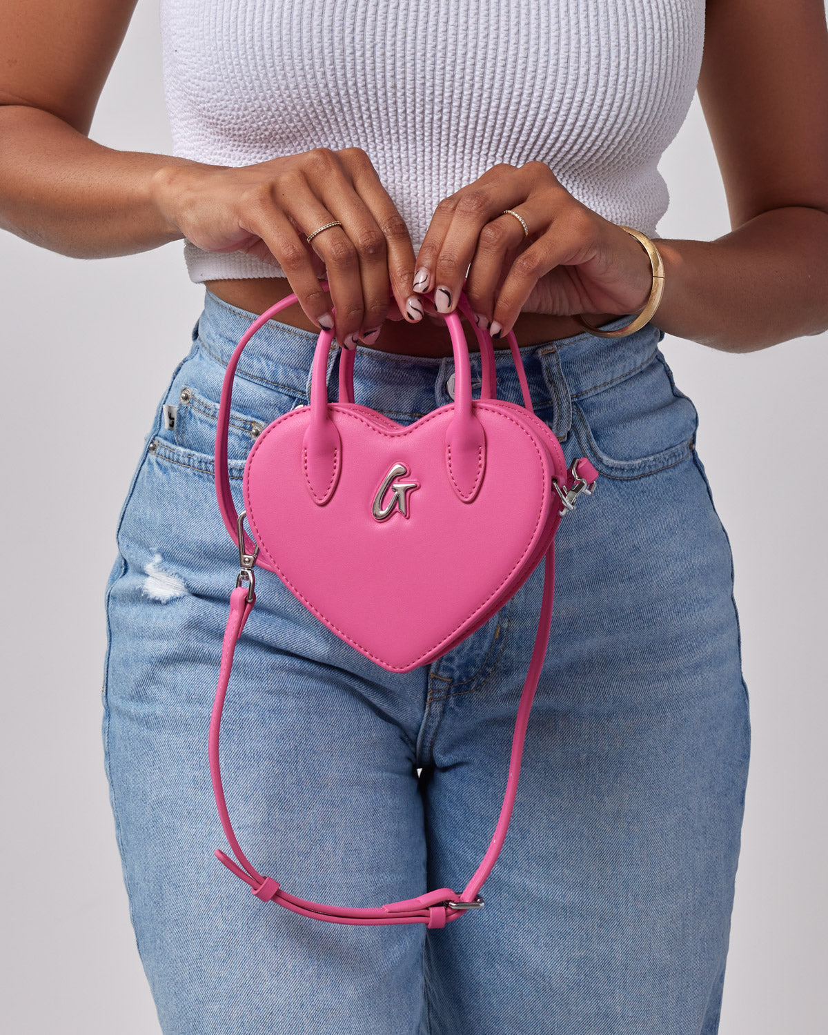 Mini Heart Bag Pink - Cute Small Crossbody Purse for Women & Girls - Perfect for Valentine's Day, Date Night, and Party Outfits