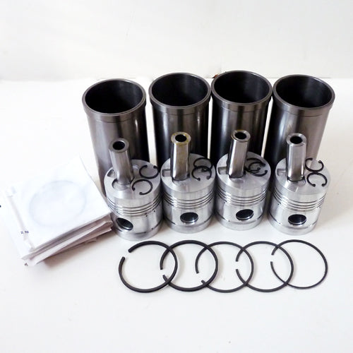 FE35 Tractor Piston & Liner Kit (4 Cylinder) - Engine Rebuild Replacement Parts for Farming & Agricultural Equipment Maintenance