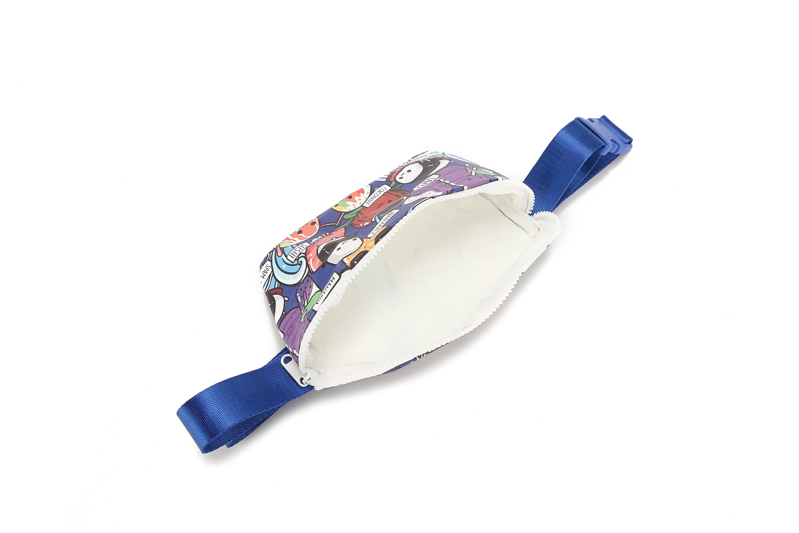 Trendy Fanny Pack Waist Bag - Wai Wai Craving Hawai'i Blue - Perfect for Travel, Hiking, and Outdoor Adventures