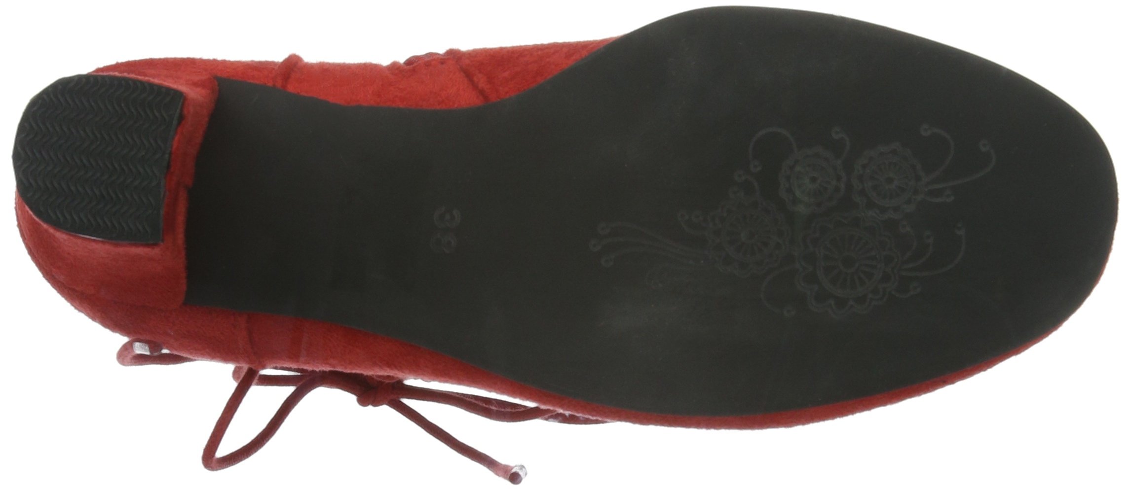 Andrea Conti Women's Fashion Ankle Boots - Red (021) Size 5 | Comfortable & Stylish for Fall, Winter & Casual Outfits