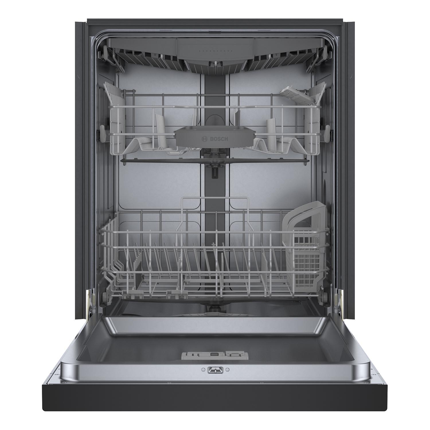 Bosch 24 Inch Smart Dishwasher with Home Connect - SHE53C86N | Black Stainless Steel | 3rd Rack | Energy Star Certified | Perfect for Large Families & Entertaining