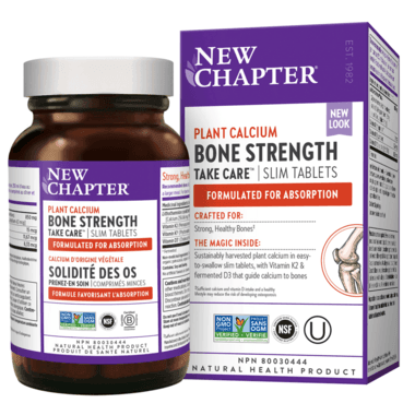 New Chapter Bone Strength Take Care - 120 Vegetarian Tablets for Bone Health & Joint Support - Ideal for Active Lifestyles & Aging Adults