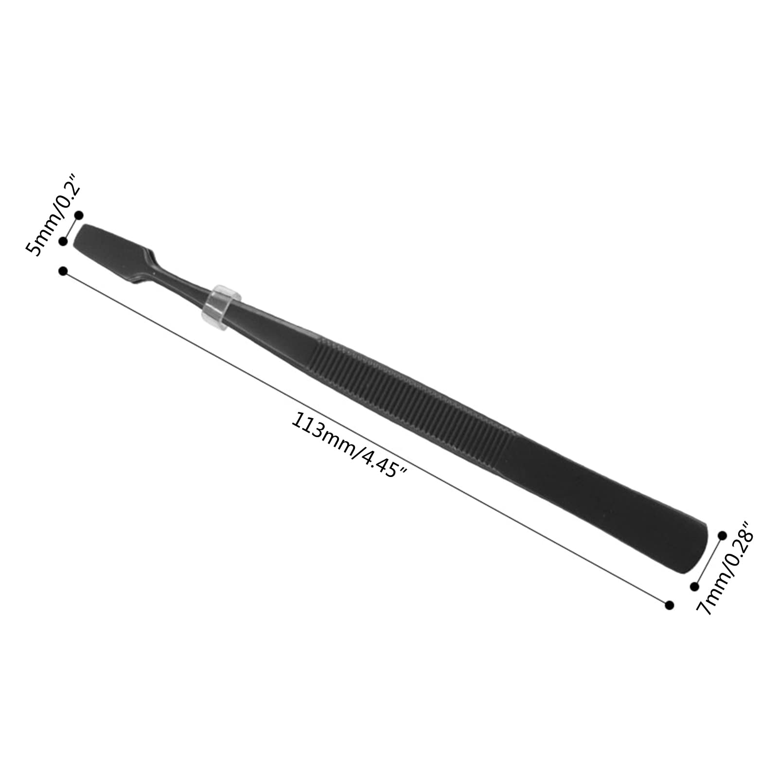 Professional Eyebrow Tweezers - Slant & Flat Tip for Precise Hair Removal, False Eyelash Application & Eyelid Sticker Placement - Perfect for Eyebrow Shaping, Makeup & Beauty Routine