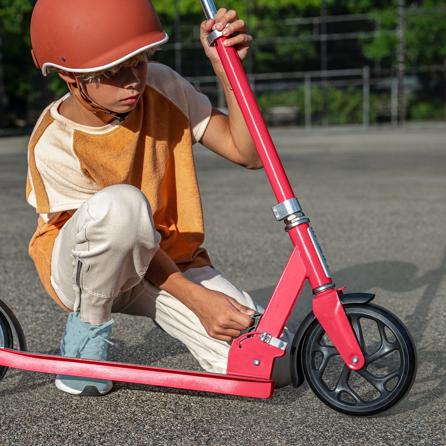 Hex Big Wheel Kick Scooter for Kids & Adults - 3 Wheel Stunt Scooter with LED Lights - Outdoor & Indoor Riding Fun for Commuting, Tricks & Neighborhood Adventures