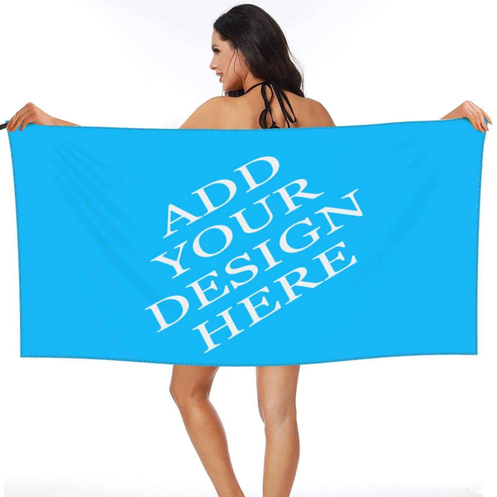 Customizable Sand-Proof Beach Towels - Quick Dry, Packable & Lightweight for Travel, Pool, Yoga & Outdoor Activities